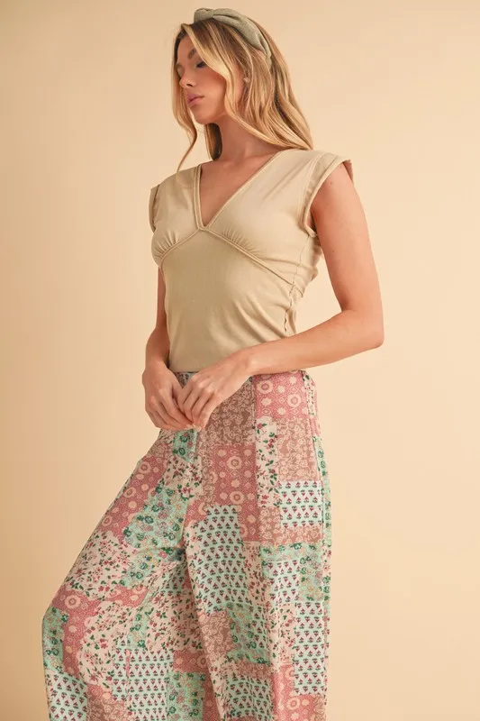 Printed Wide Leg Pants, image 10