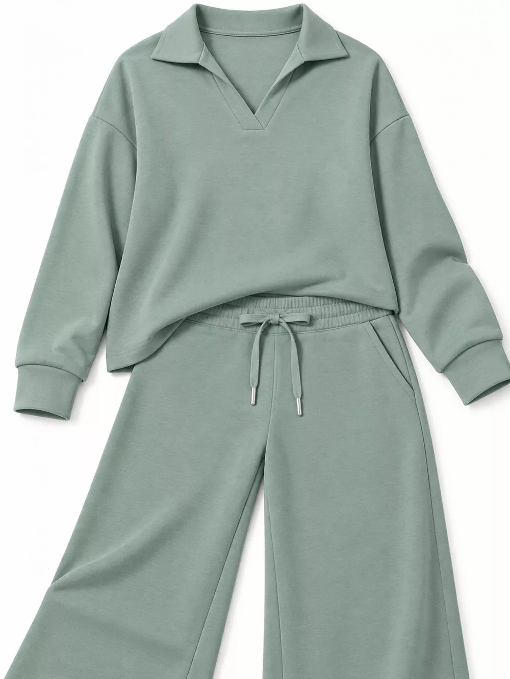 Dropped Shoulder Top and Pants Set, image 15