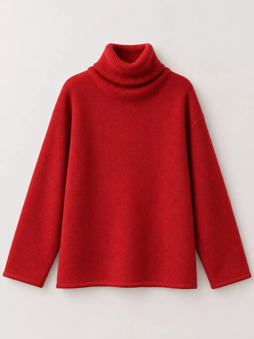 Turtleneck Dropped Shoulder Sweater, image 8