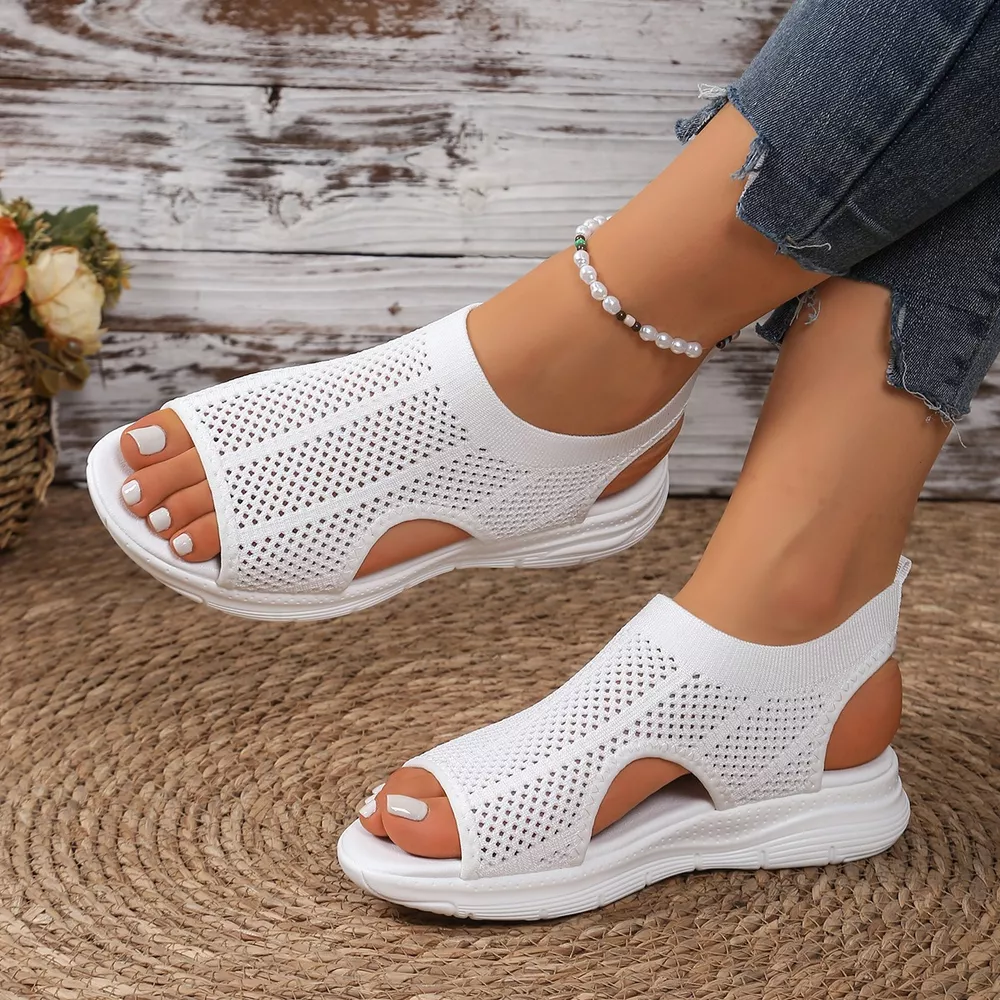 Breathable Mesh Open Toe Sandals, image 9