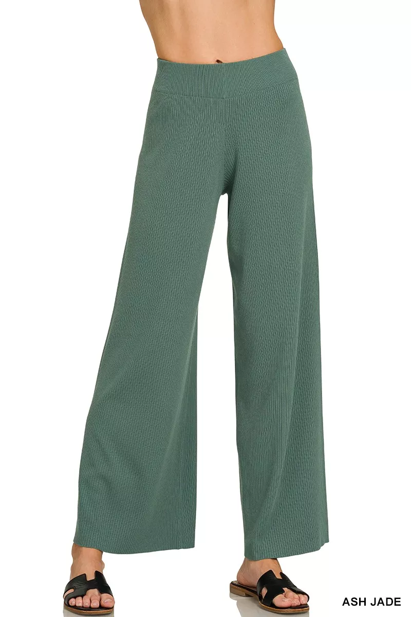 Zenana Viscose Sweater Top & Pants Set, image 11