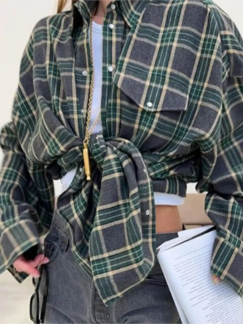 Plaid Button Up Shirt, image 22