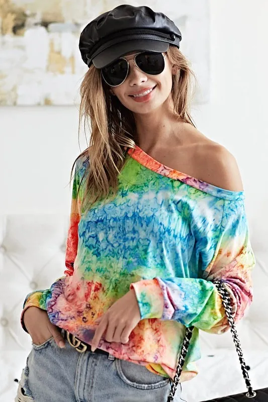Tie Dye Soft Knit Jersey T-Shirt, image 12