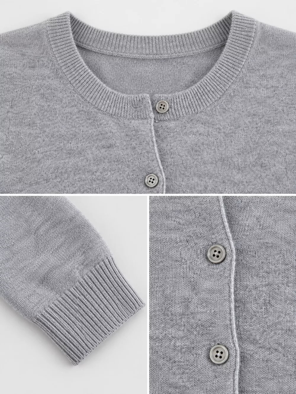 Crew-Neck Button-Down Cardigan, image 58