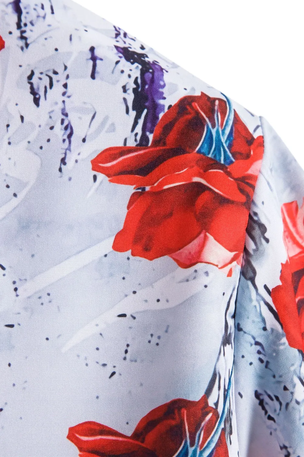 Men's Floral Print Short Sleeve Shirt, image 8