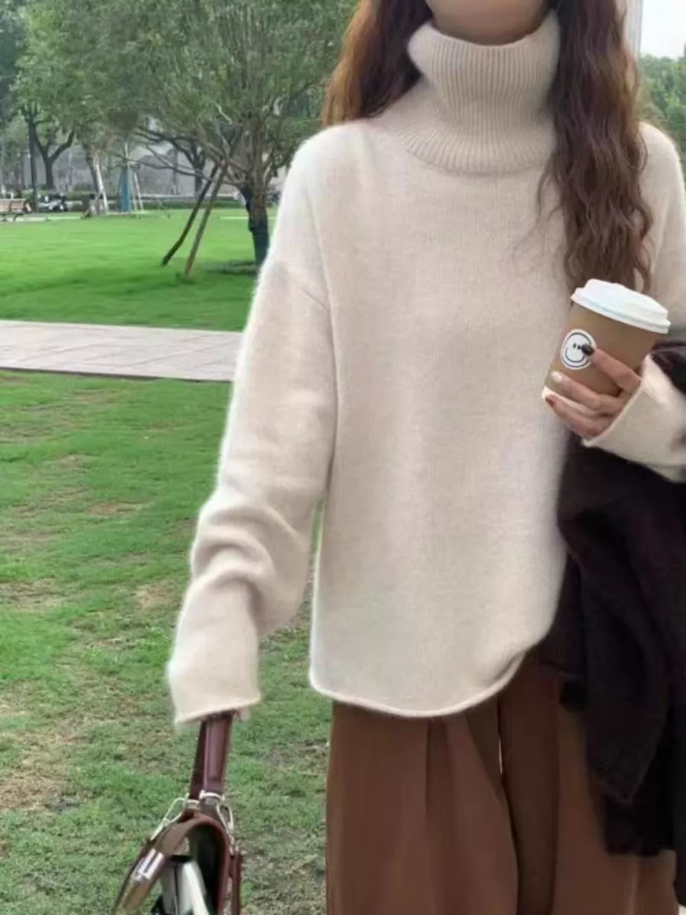 Turtleneck Dropped Shoulder Sweater, image 18
