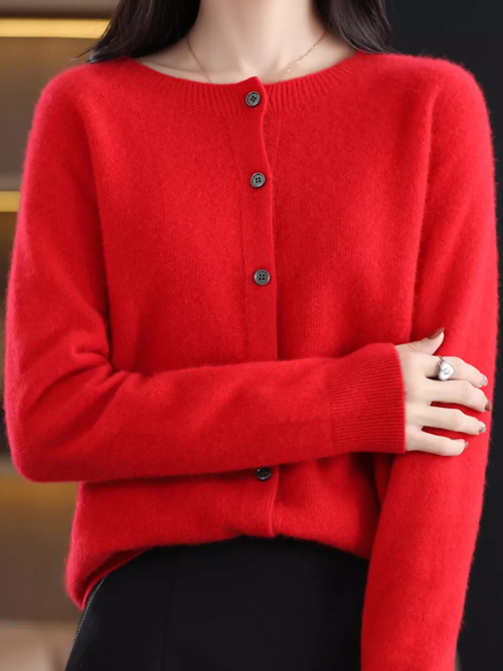 Button-Down Long Sleeve Cardigan, image 60