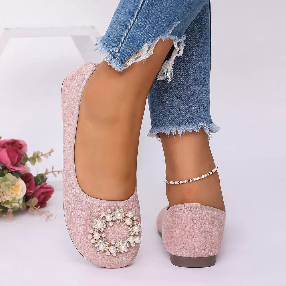 Pearl Embellished Slip-Ons, image 3