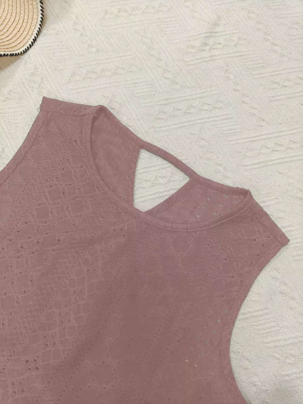 Hollow-Out Knit Tank Top, image 6