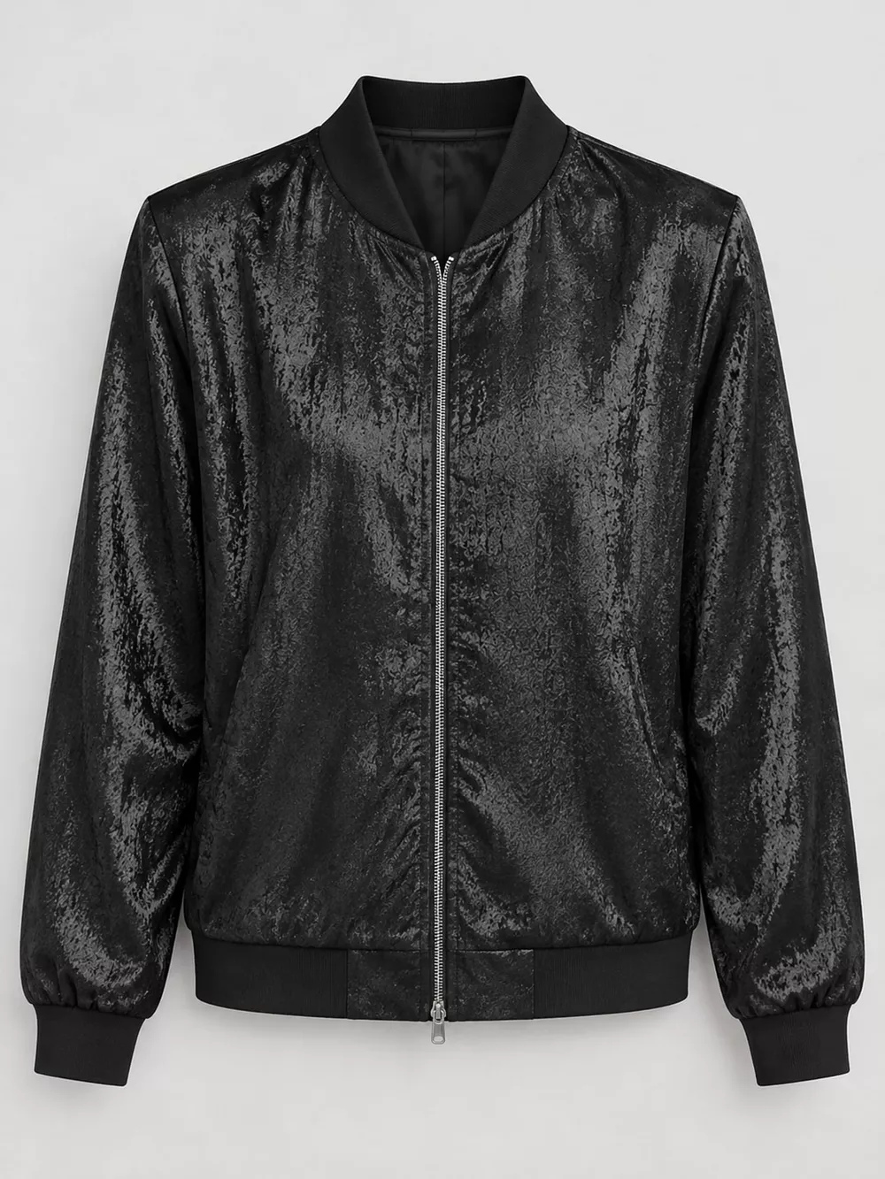 Full Size Zip Up Long Sleeve Jacket Plus Size, image 13