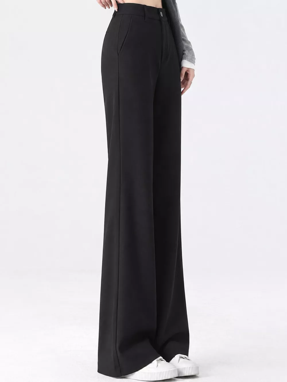 Full Size High-Waisted Slim-Fit Straight-Leg Pants Plus Size, image 11