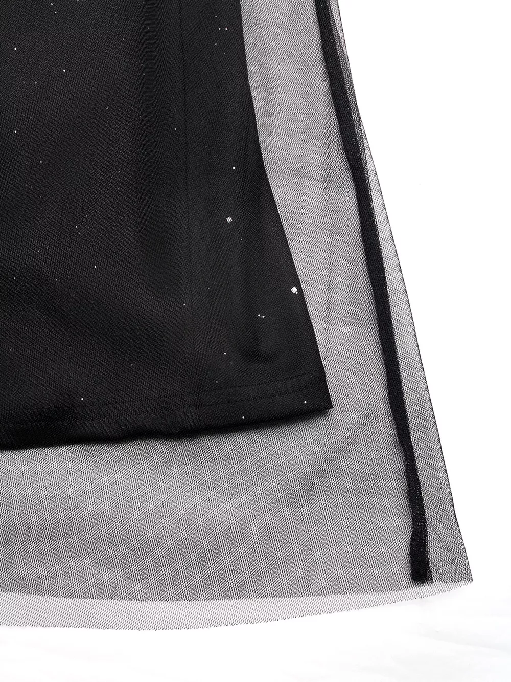 Glitter Sleeveless Tulle Midi Dress, image 8