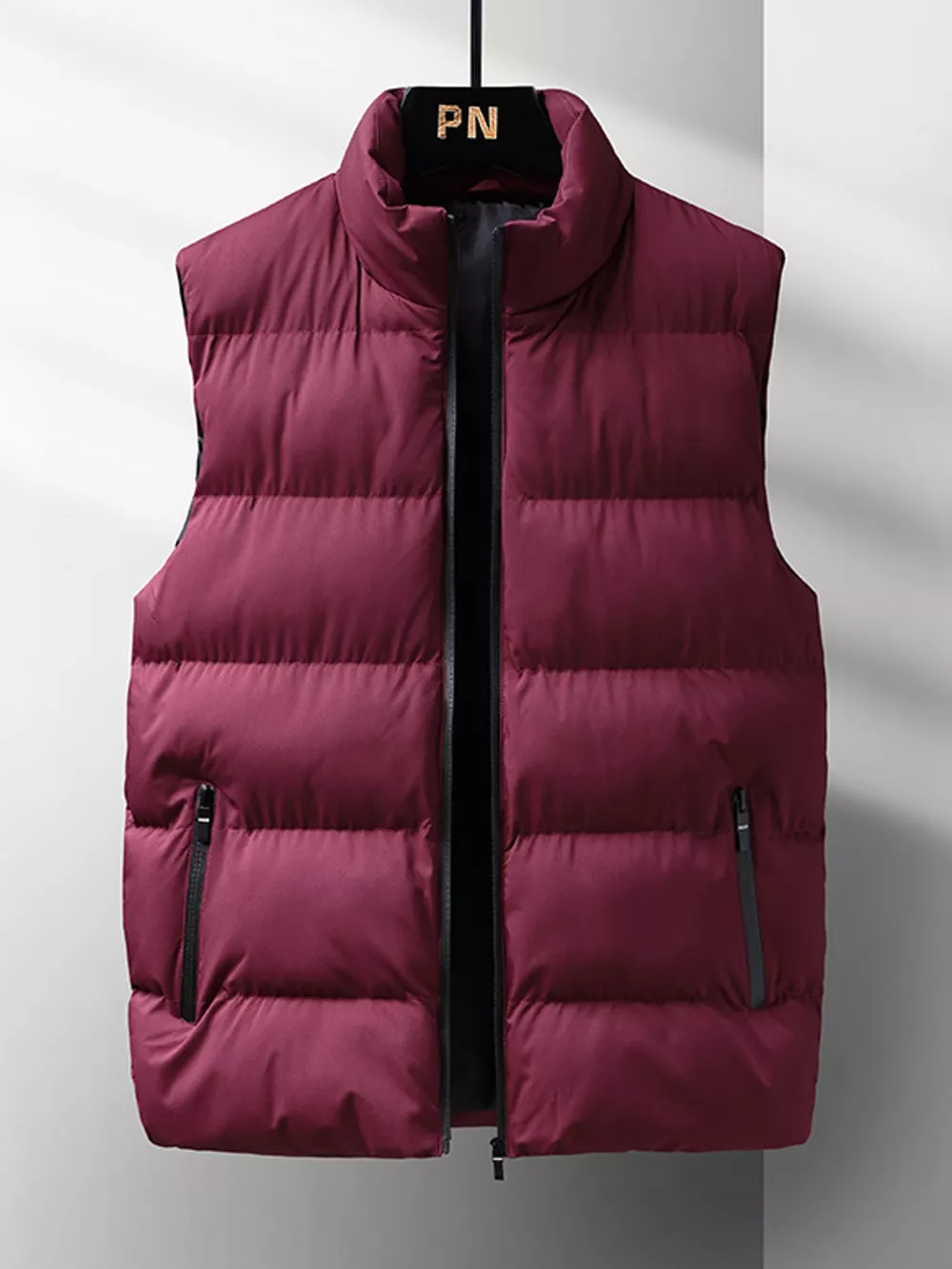 Men's Plus Size Lightweight Zip Up Puffer Vest, image 17