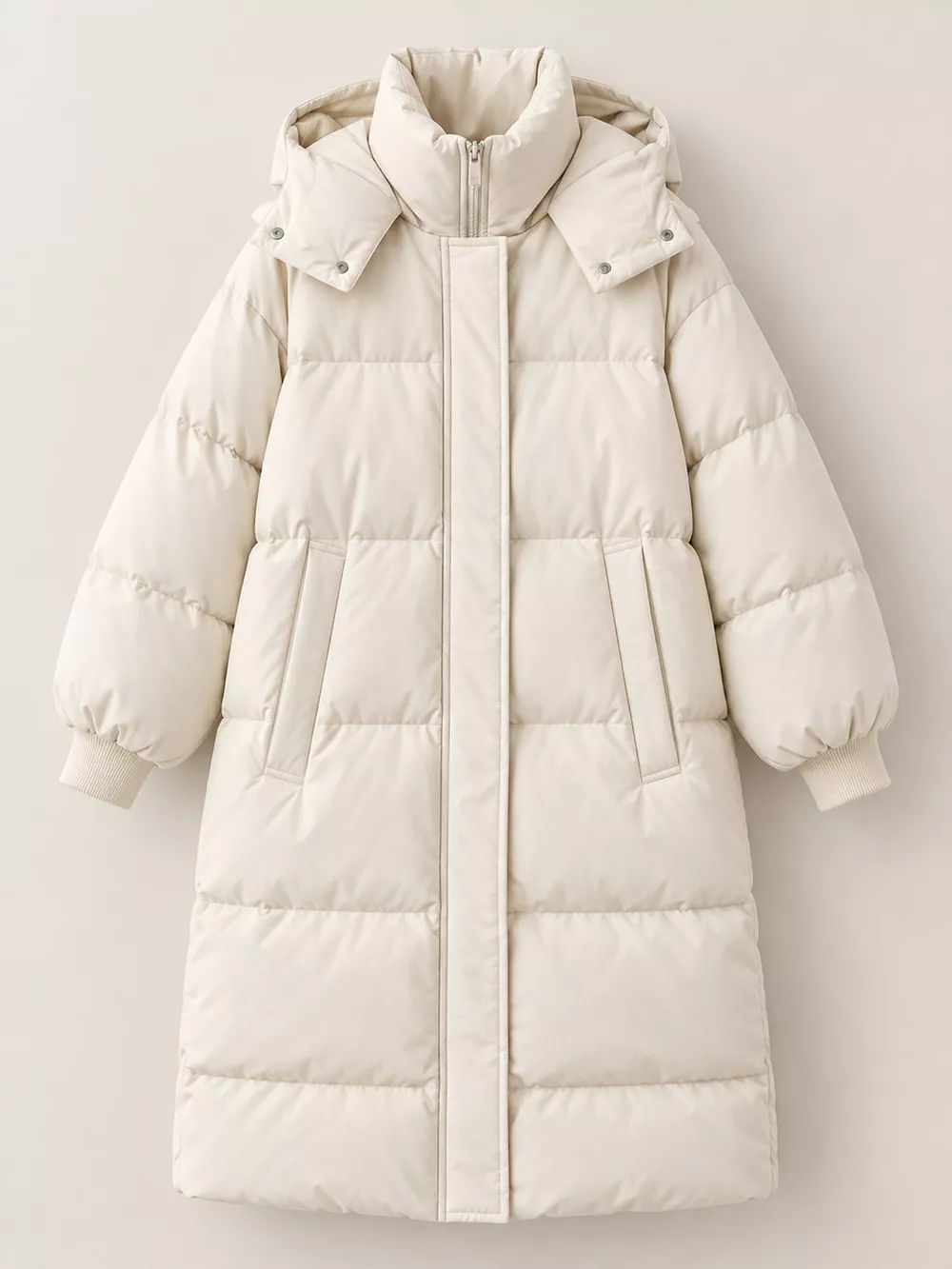Plus Size Oversized Hooded Longline Puffer Coat, image 21