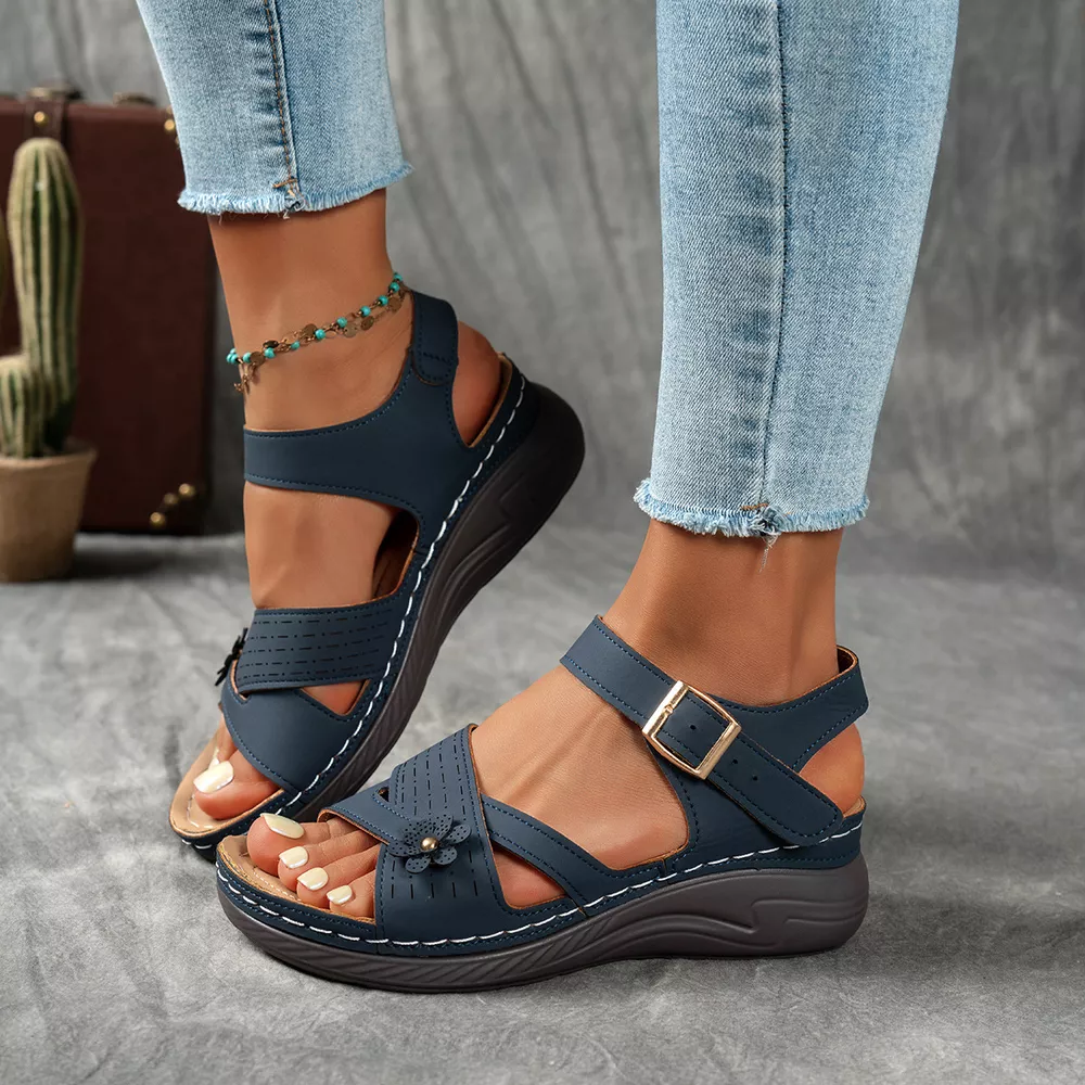 Open Toe Wedge Sandals, image 4