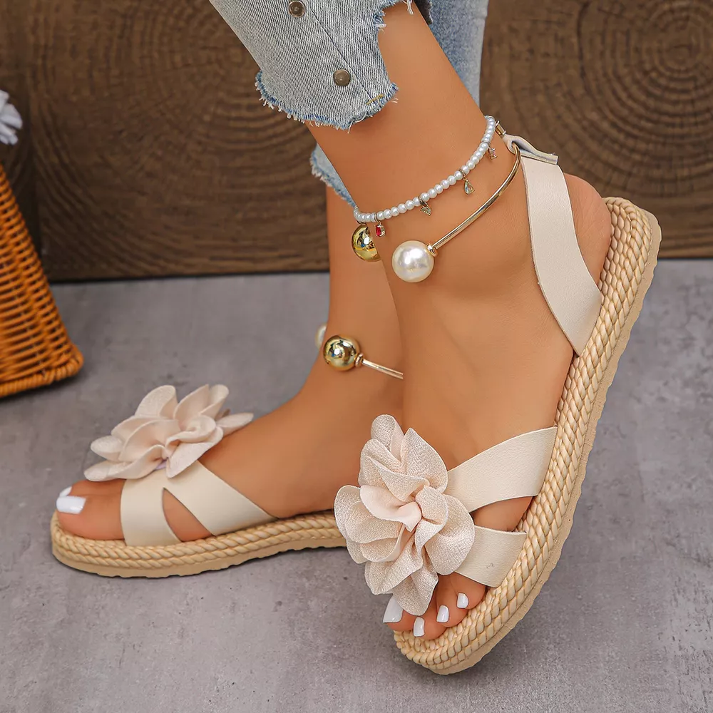 Flower Open Toe Sandals, image 2