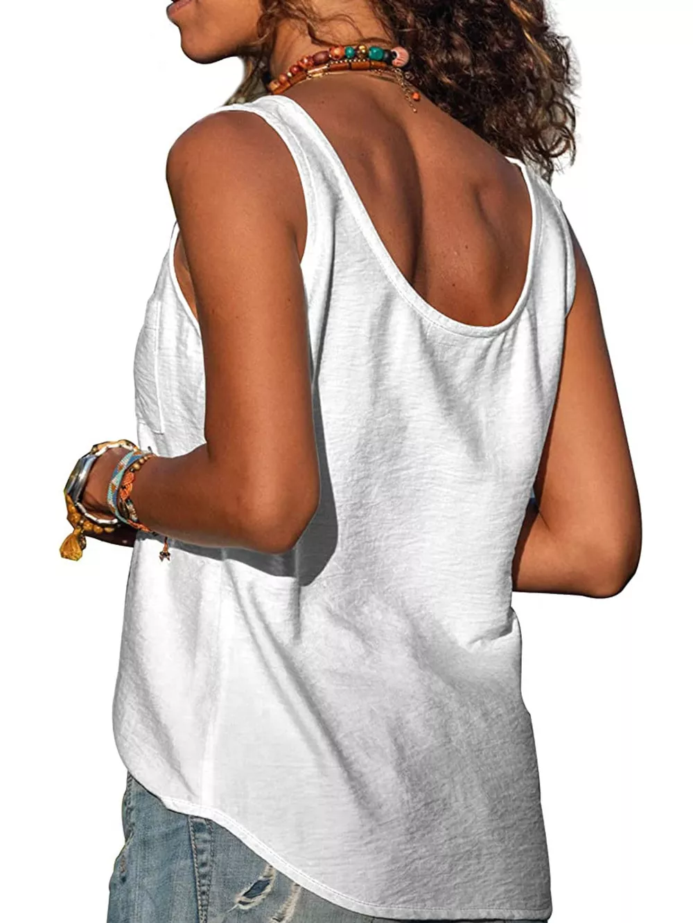 Full Size Casual Round Neck Tank Plus Size, image 3