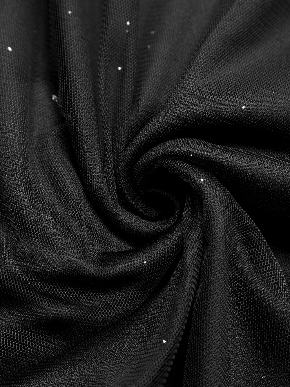 Glitter Sleeveless Tulle Midi Dress, image 10