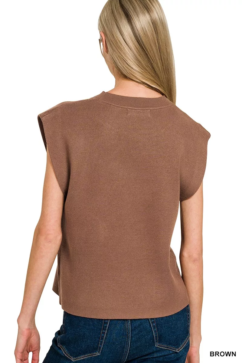 Round Neck Viscose Sweater Vest, image 2