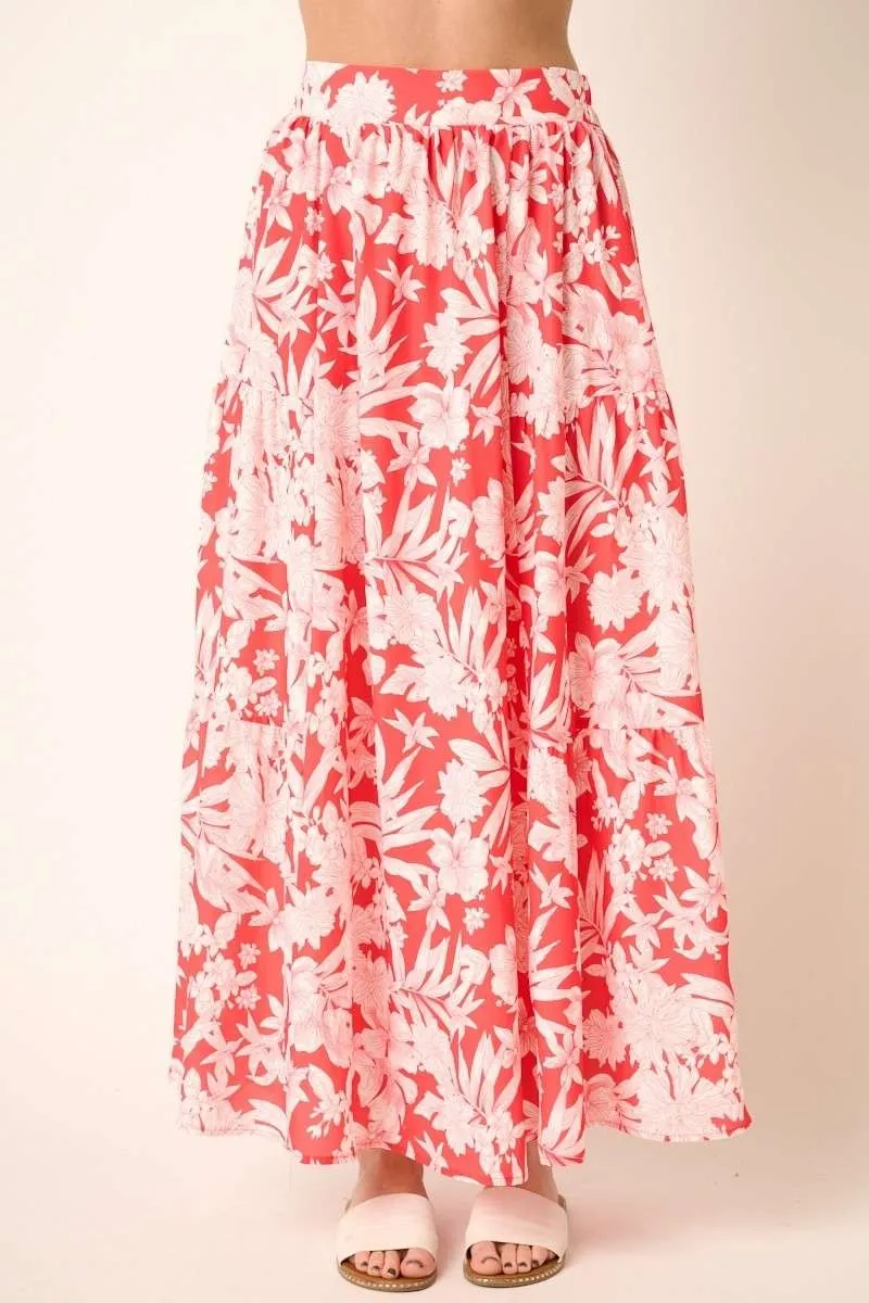 Tropical Print Top and Skirt Set, image 5