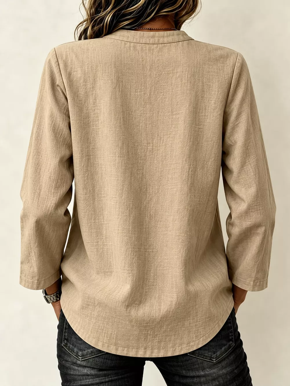Chinese Style Mandarin Collar Blouse, image 11