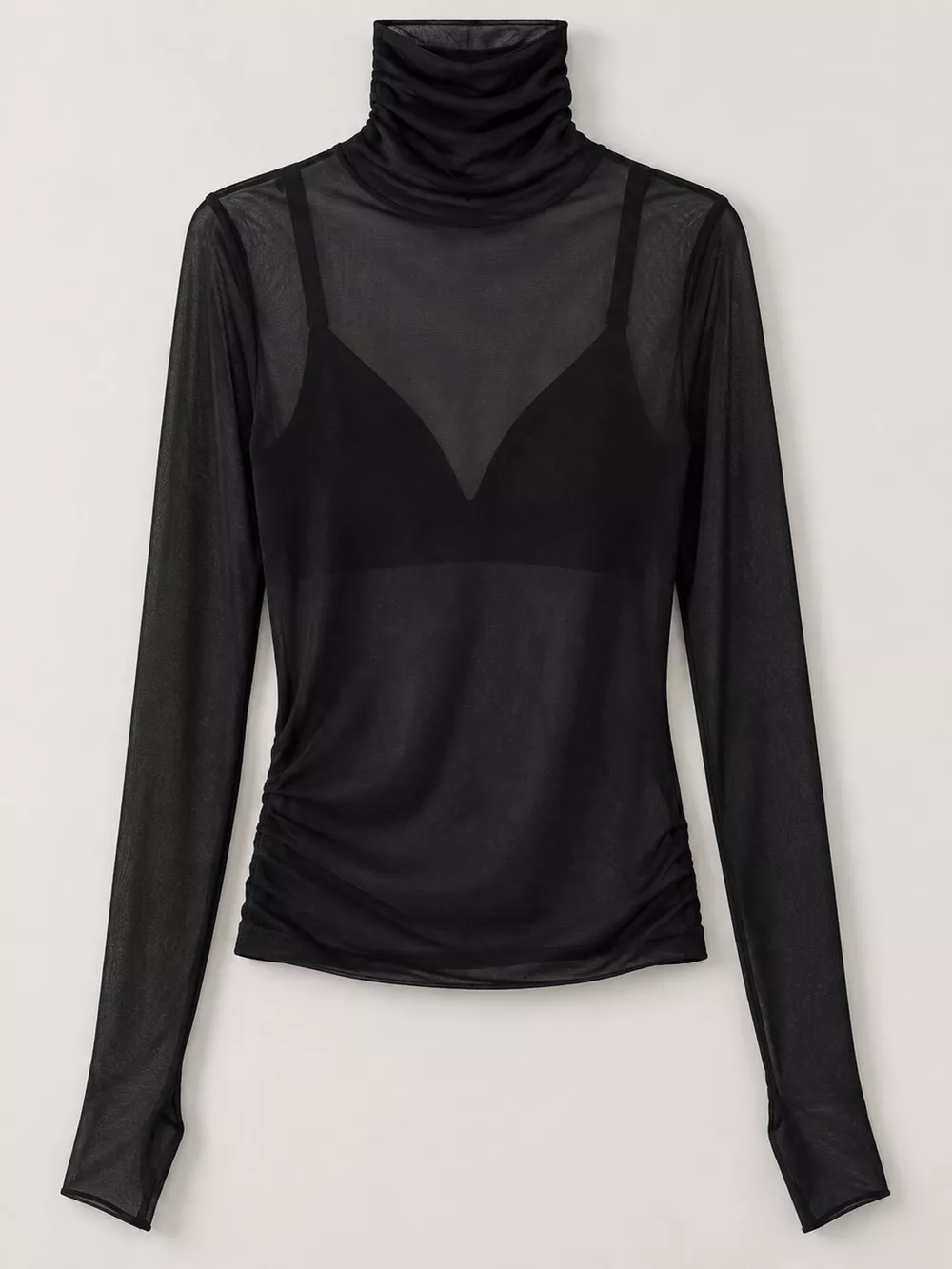 Turtleneck Long Sleeve Slim Fit T-Shirt, image 19
