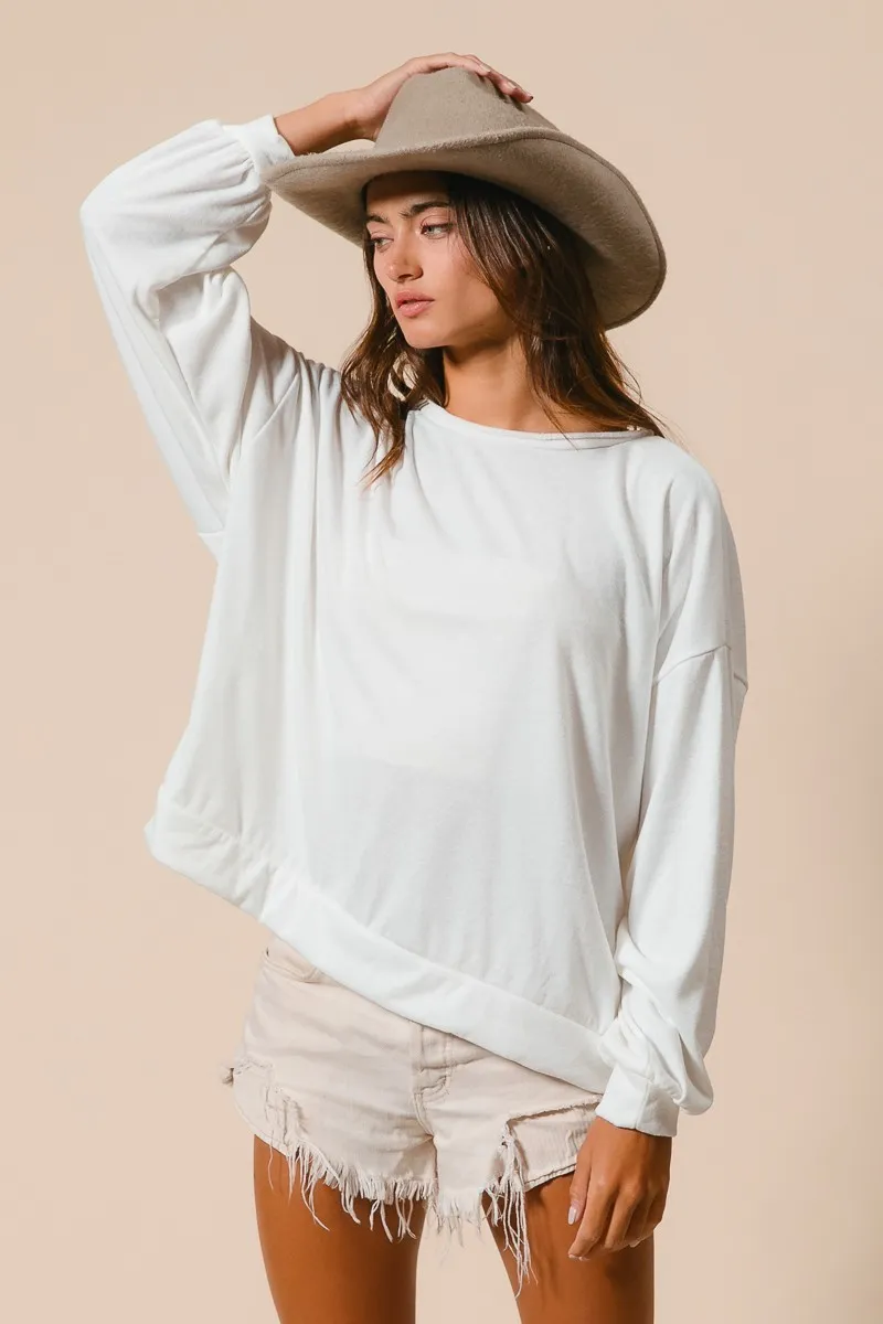 Loop Terry Pull Over With Cut Edge Band, image 2