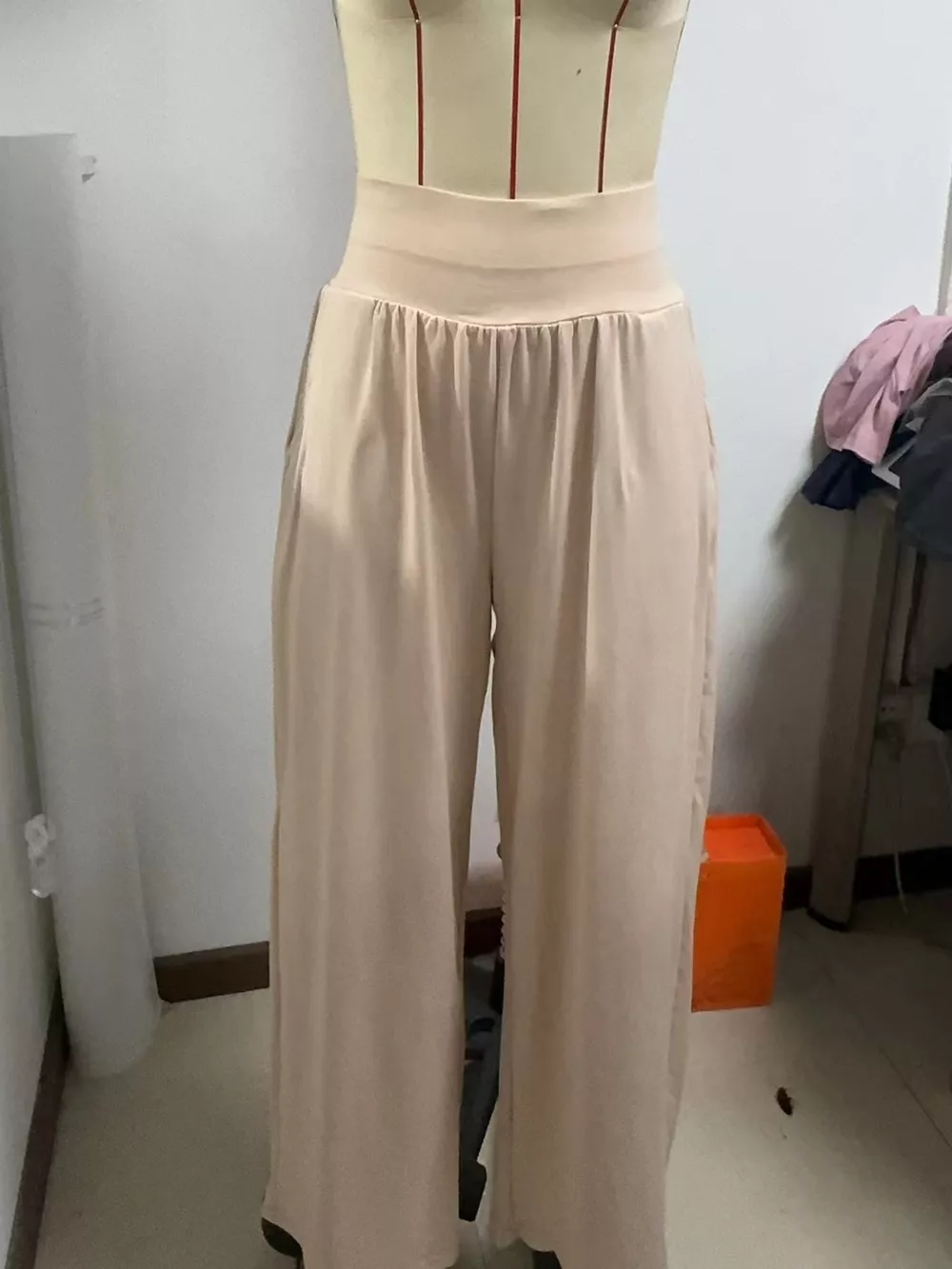High-Waisted Wide-Leg Pants