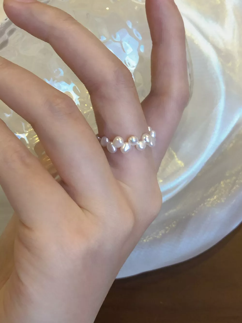 Freshwater Pearl Bead Ring, image 4