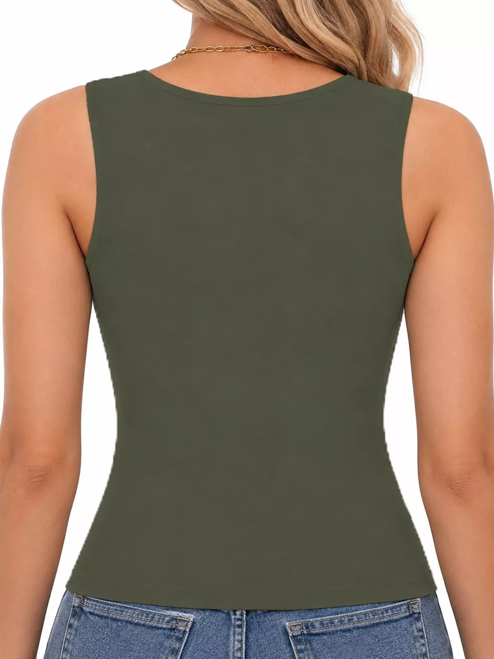 Square Neck Slim-Fit Tank, image 57