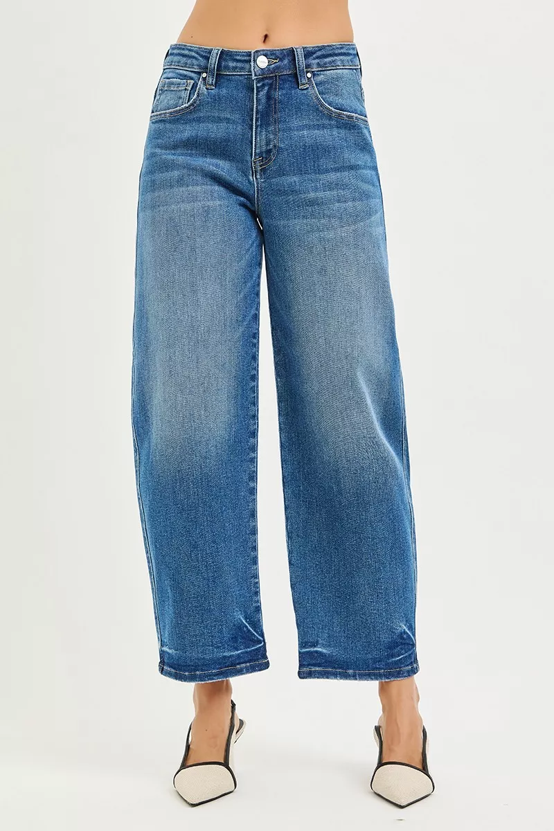 Slouchy Cropped Barrel Jeans, image 3