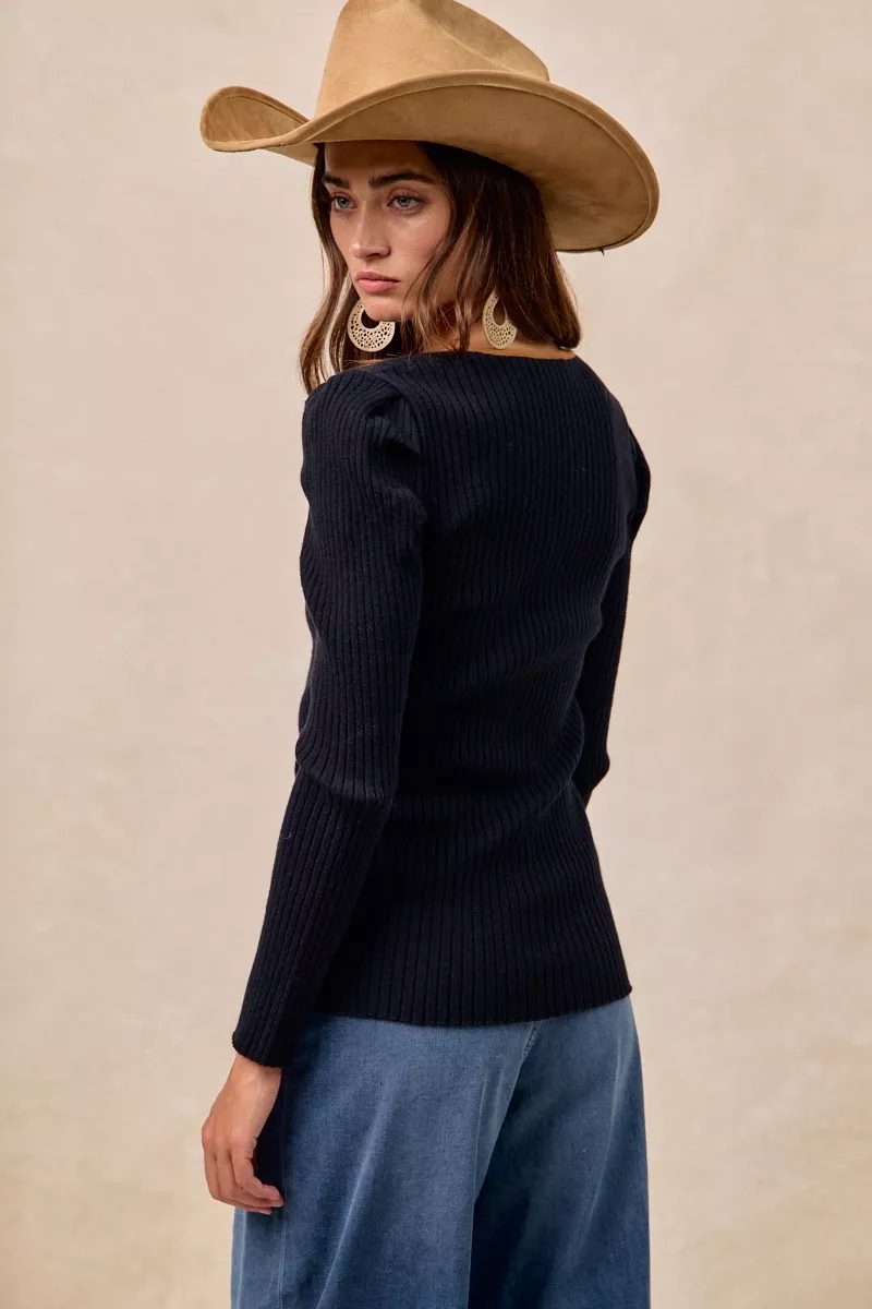 Ribbed Contrast Front Tied Top with Shrried, image 9
