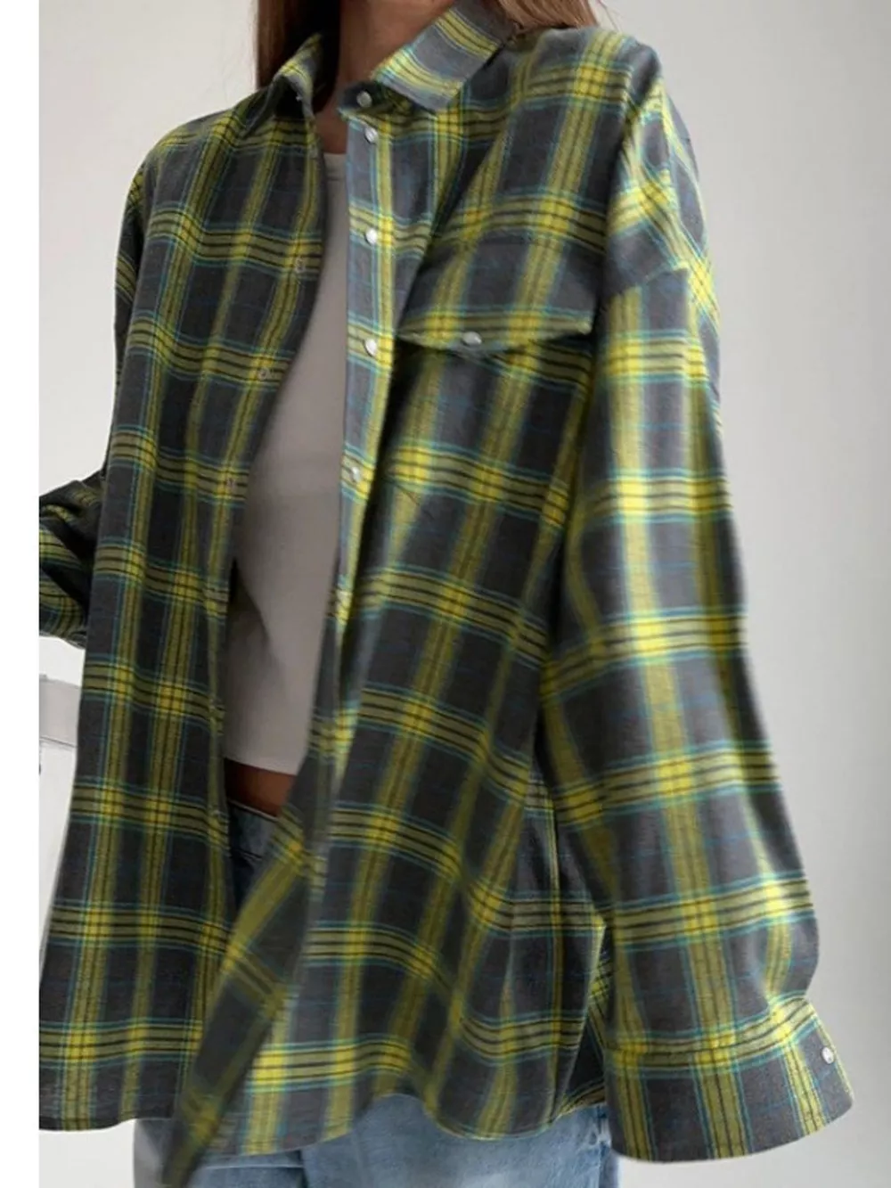 Plaid Button Up Shirt, image 7