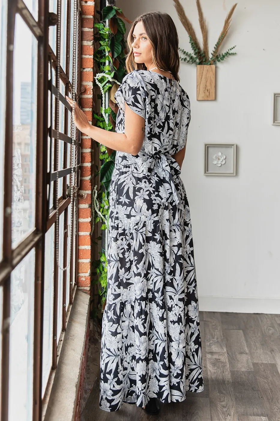 Tropical Print Top and Skirt Set, image 6