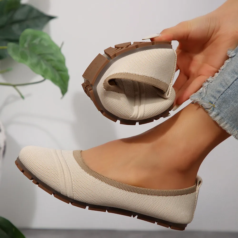 Mesh Round Toe Flat Slip-Ons, image 10