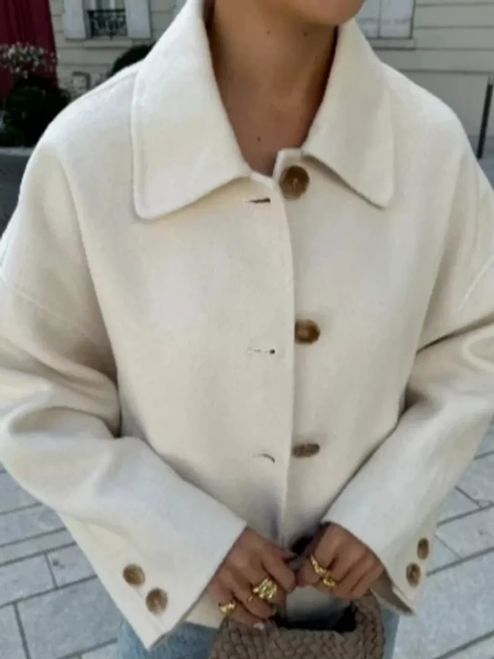 Button-Up Dropped Shoulder Outerwear, image 14