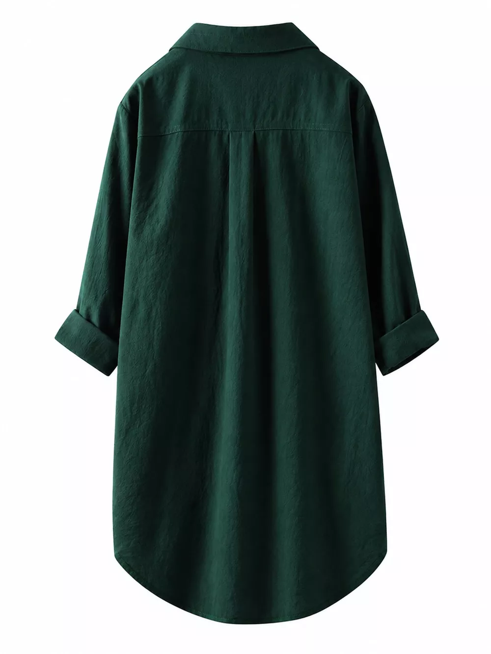 Full Size Casual Button-Down Shirt with Dual Chest Pockets Plus Size, image 26