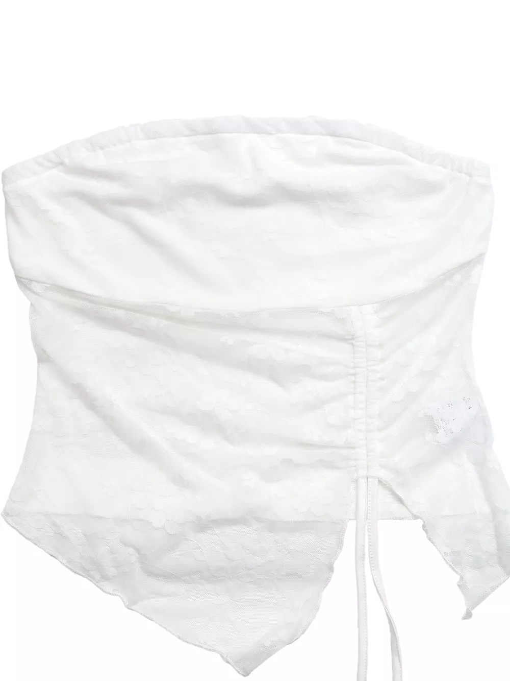 Ruched Lace Tube Top, image 6