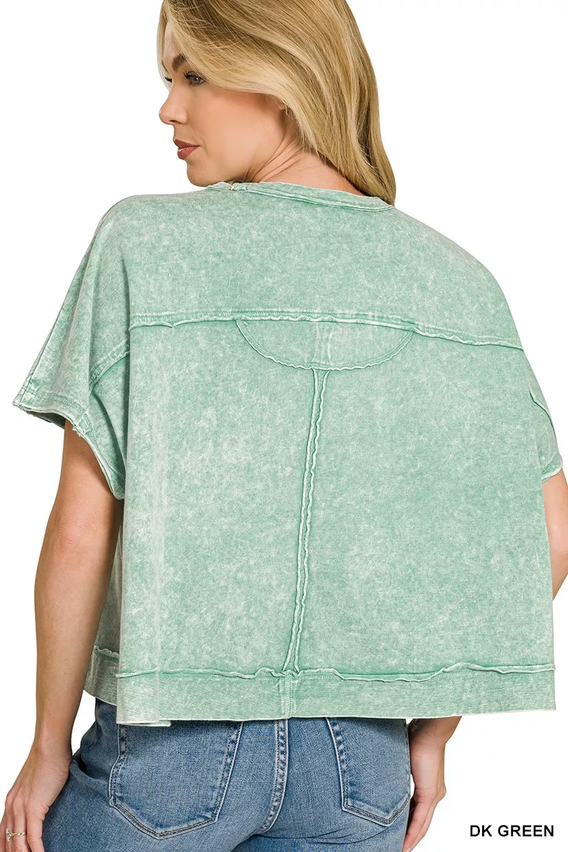 Halo Washed Oversized Top, image 3