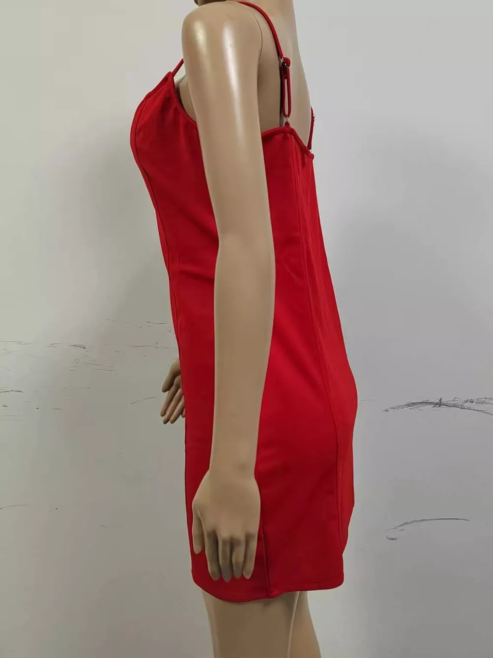 Full Size Zip-Front Bodycon Mini Dress Plus Size, image 7