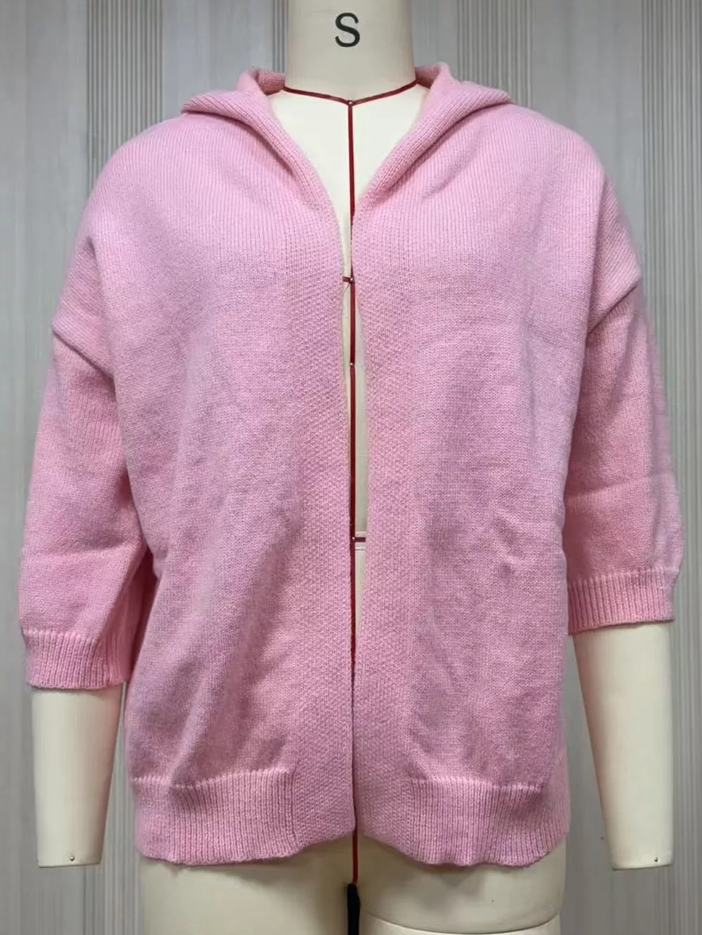 Full Size Hooded Open-Front Knit Cardigan Plus Size, image 29