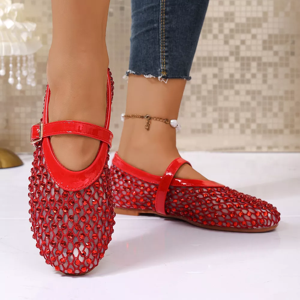 Sparkling Mesh Mary Jane Sneakers, image 5
