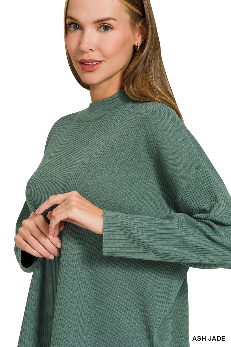 Zenana Viscose Sweater Top & Pants Set, image 13