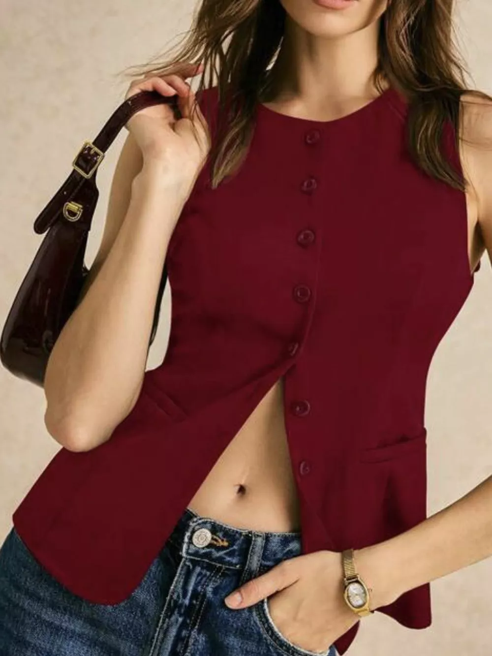 Button-Down Vest Coat, image 12