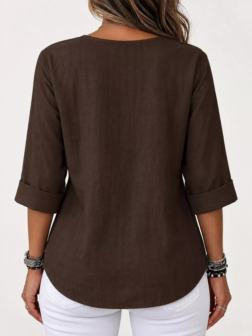 Notched Button Down Shirt, image 31