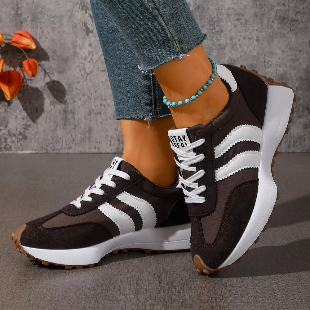 Lace Up Round Toe Sneakers, image 14
