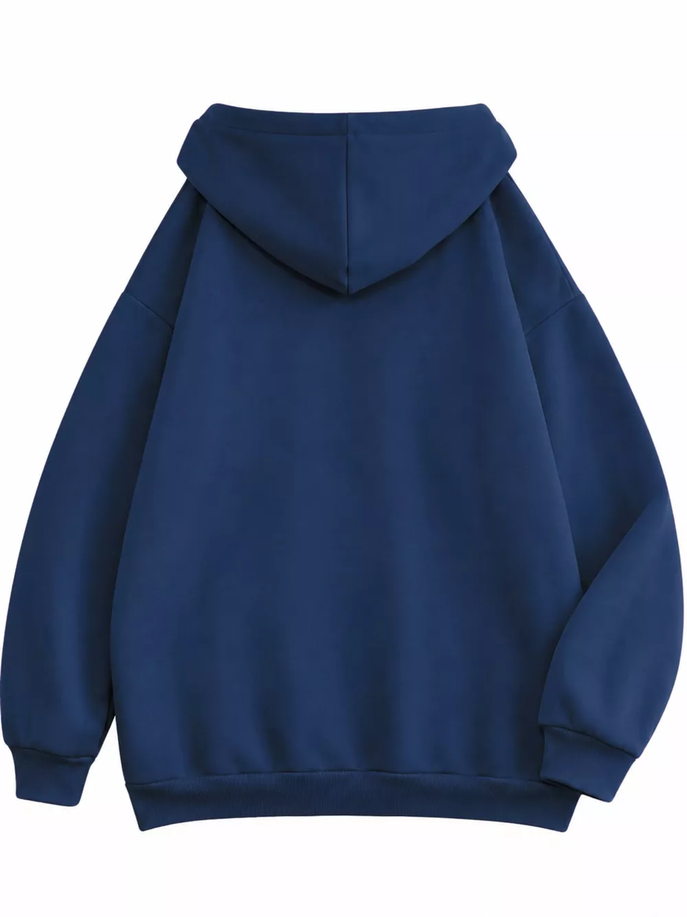 Full Size Oversized Solid Zip-Up Hoodie with Drawstring Plus Size, image 58