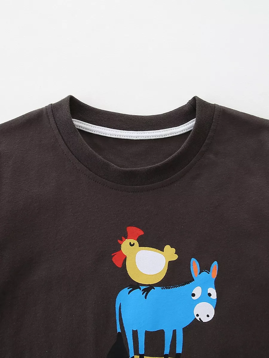 Kids' Farm Animal Graphic T-Shirt, image 2