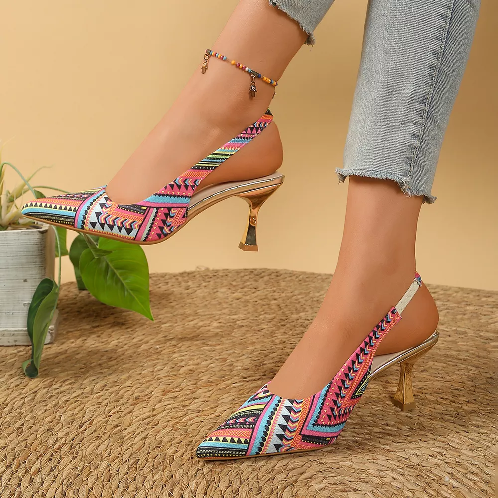 Point Toe Slingback Pumps, image 7