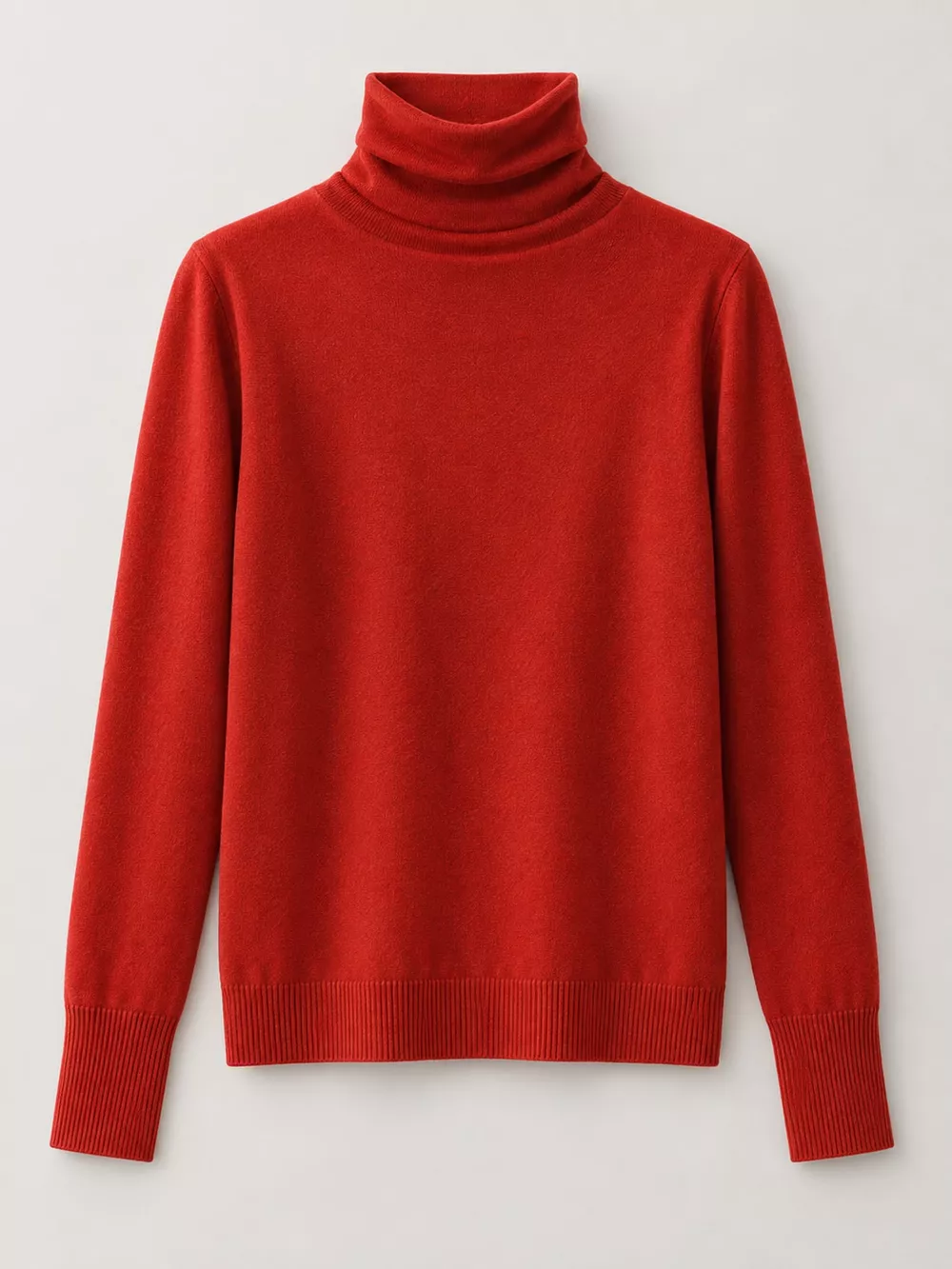 Full Size Slim-Fit Turtleneck Knit Top Plus Size, image 30